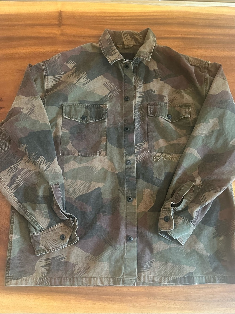 Vans Men’s or Women’s Green & Brown Camo Military shirt jacket
